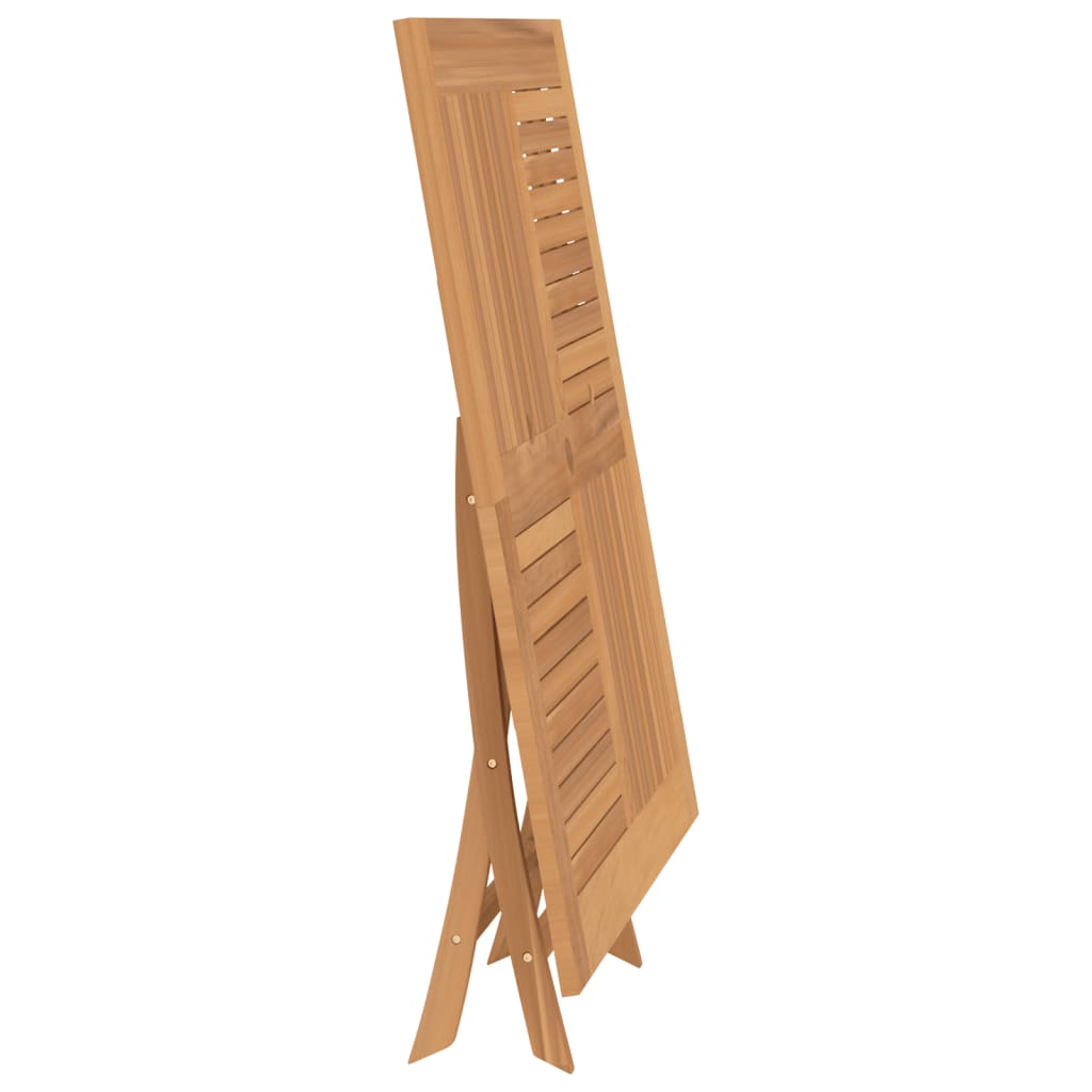 Tuintafel Inklapbaar 110X110X75 Cm Massief Teakhout