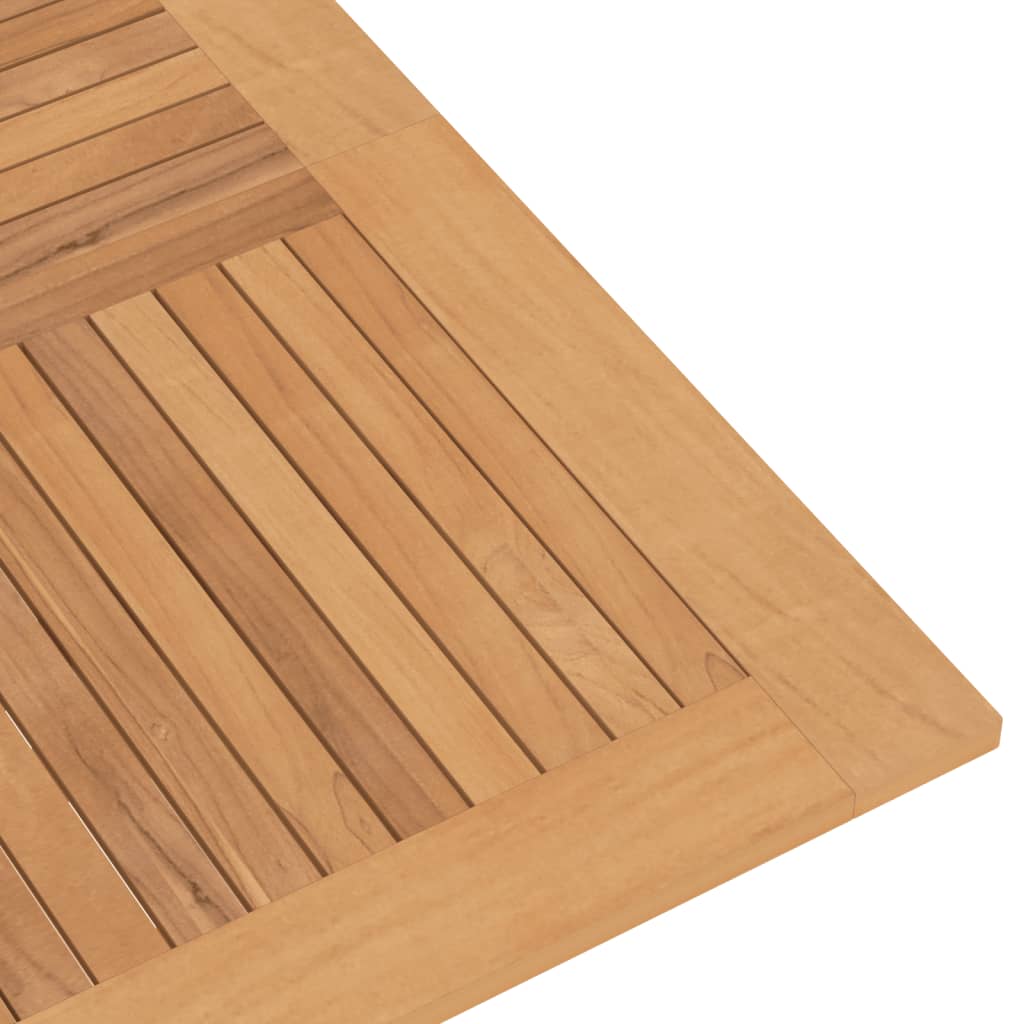 Tuintafel Inklapbaar 110X110X75 Cm Massief Teakhout