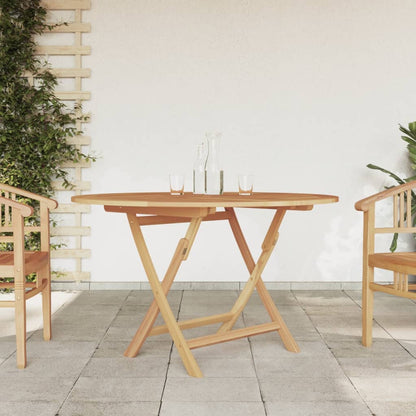 Tuintafel Inklapbaar 110X110X75 Cm Massief Teakhout