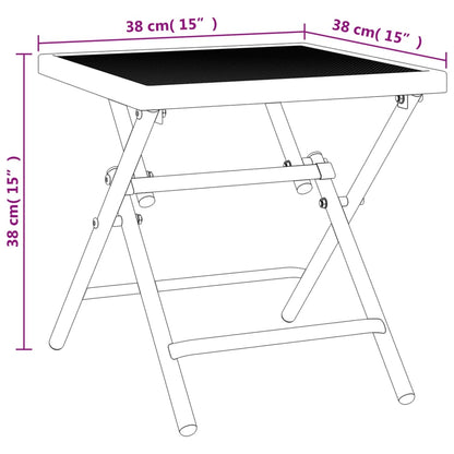 Tuintafel Staalgaas Antracietkleurig