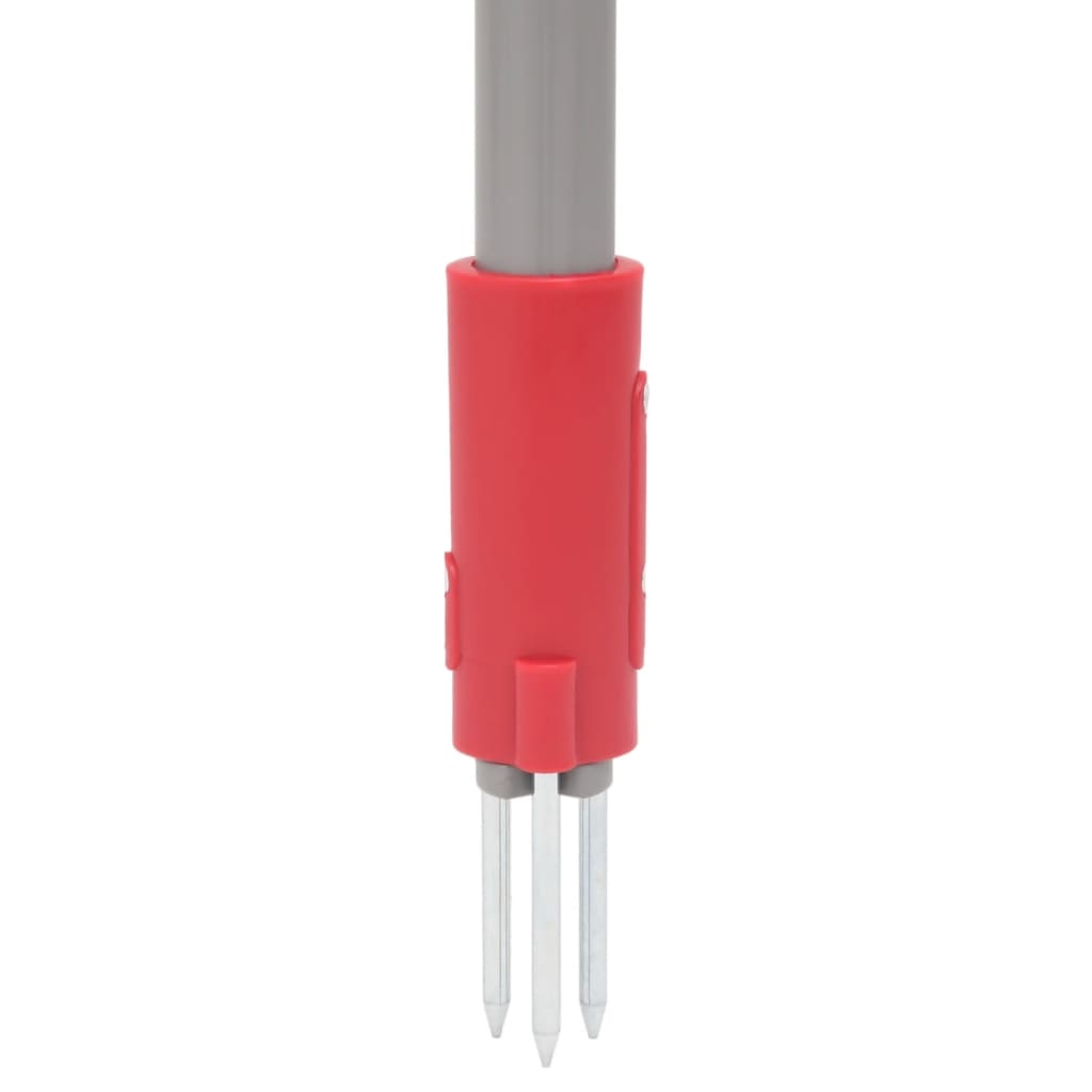 Onkruidsteker 93,5 Cm Gepoedercoat Staal Rood En Grijs