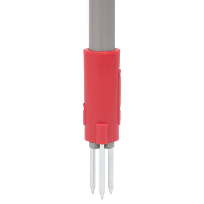 Onkruidsteker 93,5 Cm Gepoedercoat Staal Rood En Grijs