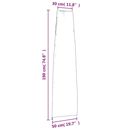 Parasolhoezen 2 St 420D Oxford Stof