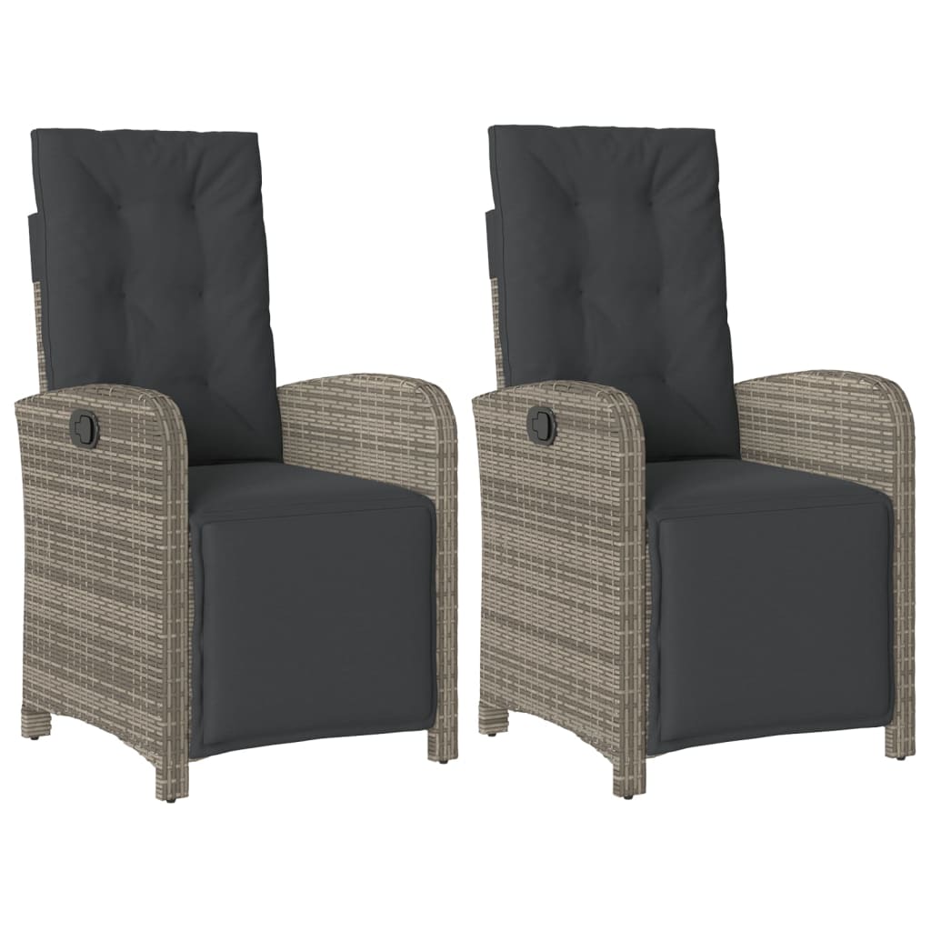 Tuinstoelen Verstelbaar Met Voetensteun Poly Rattan