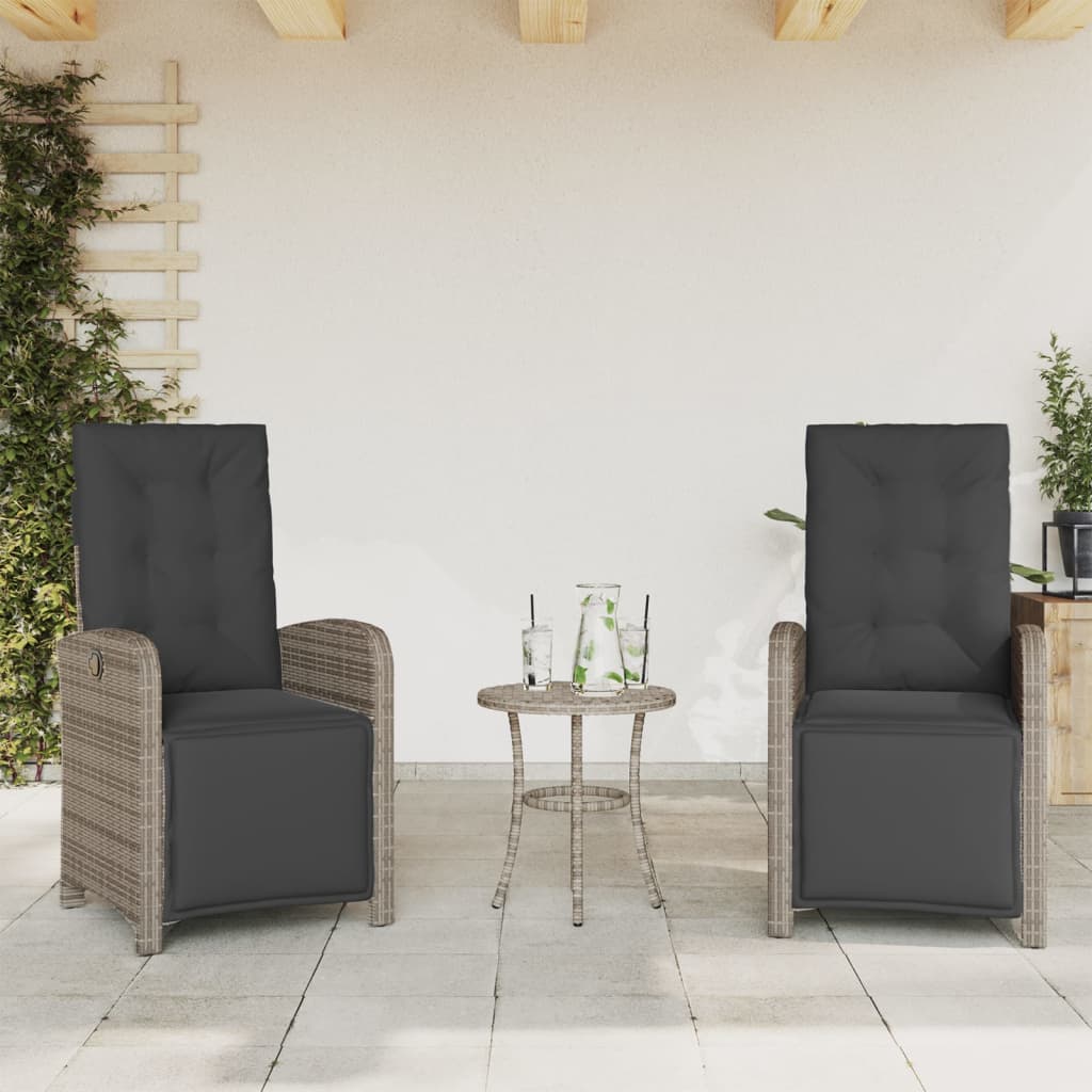 Tuinstoelen Verstelbaar Met Voetensteun Poly Rattan