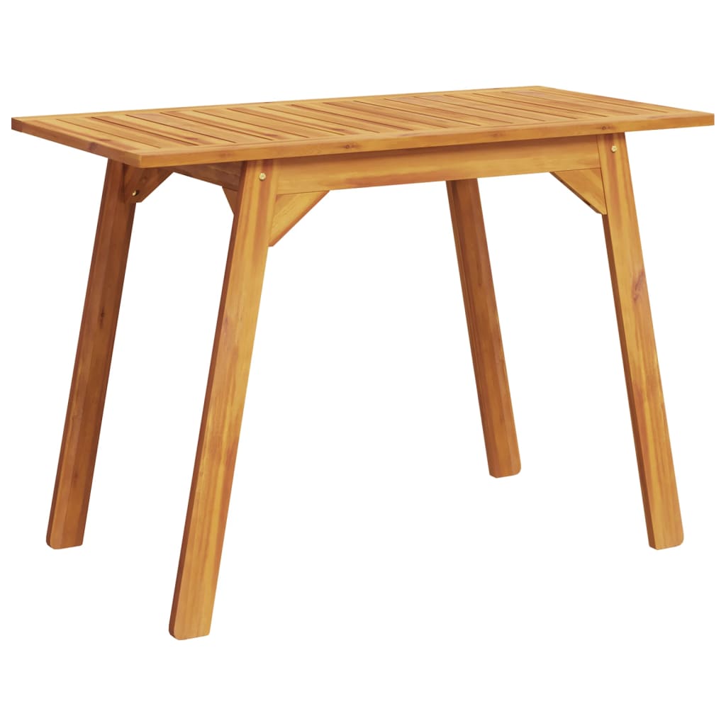 Tuintafel 110X56X75 Cm Massief Acaciahout Beige En Donkerbruin