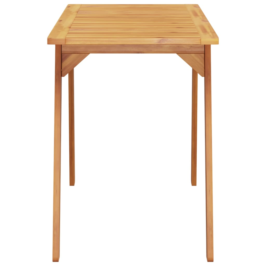Tuintafel 110X56X75 Cm Massief Acaciahout Beige En Donkerbruin