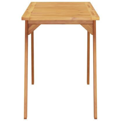 Tuintafel 110X56X75 Cm Massief Acaciahout Beige En Donkerbruin