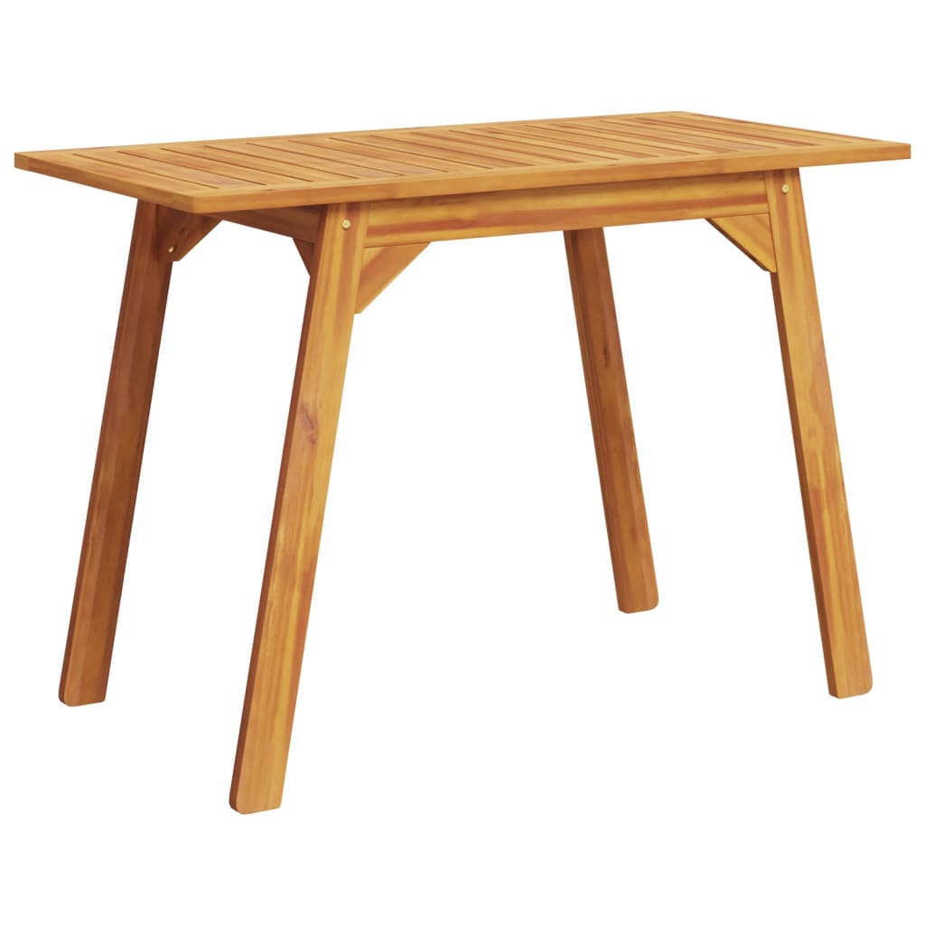 Tuintafel 110X56X75 Cm Massief Acaciahout Beige En Donkerbruin