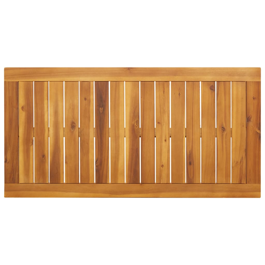 Tuintafel 110X56X75 Cm Massief Acaciahout Beige En Donkerbruin