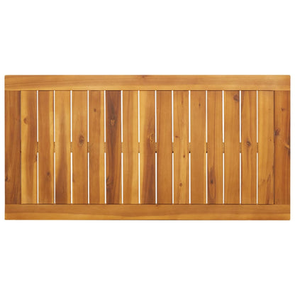 Tuintafel 110X56X75 Cm Massief Acaciahout Beige En Donkerbruin
