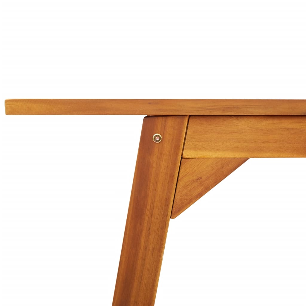 Tuintafel 110X56X75 Cm Massief Acaciahout Beige En Donkerbruin