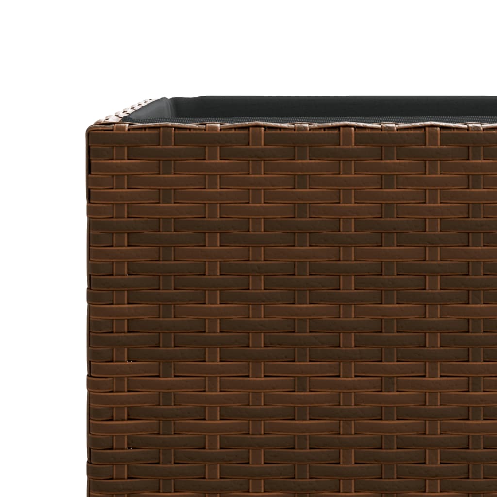 Plantenbakken 3 St Poly Rattan