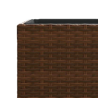 Plantenbakken 3 St Poly Rattan