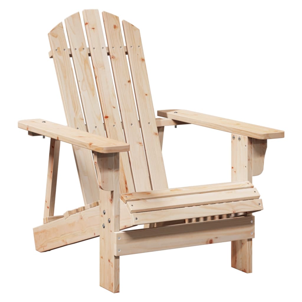 Stoel Adirondack Met Voetenbank Massief Vurenhout