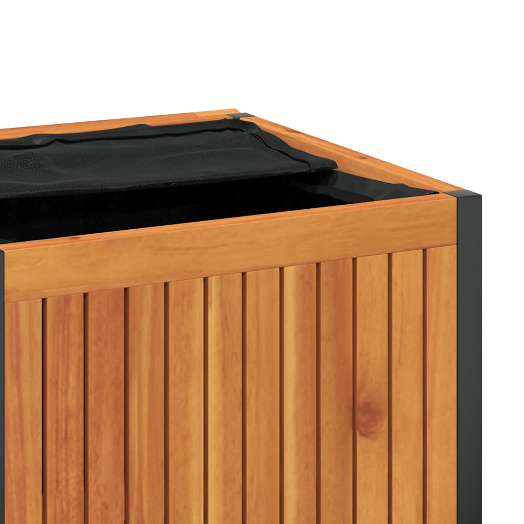 Kussenbox Massief Acaciahout En Staal
