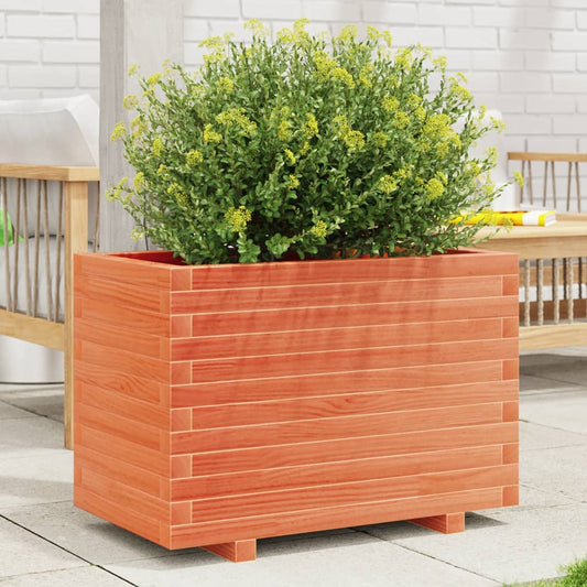 Plantenbak 70X40X49,5 Cm Massief Grenenhout Wasbruin