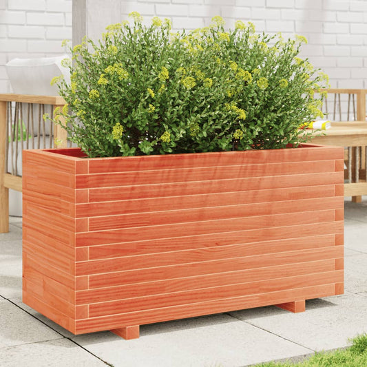 Plantenbak 90X40X49,5 Cm Massief Grenenhout Wasbruin Naturel Geïmpregneerd