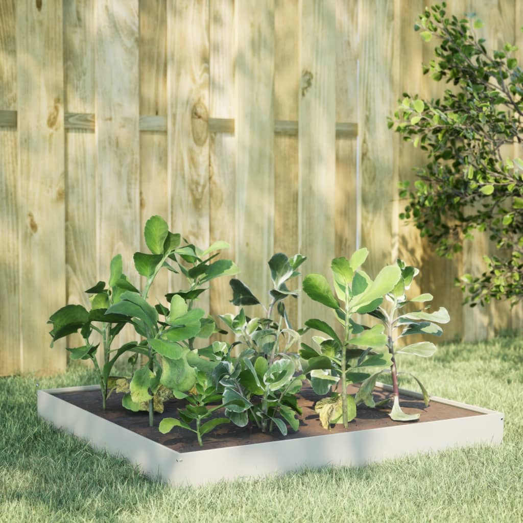 Plantenbak Verhoogd Wit Staal/Wit