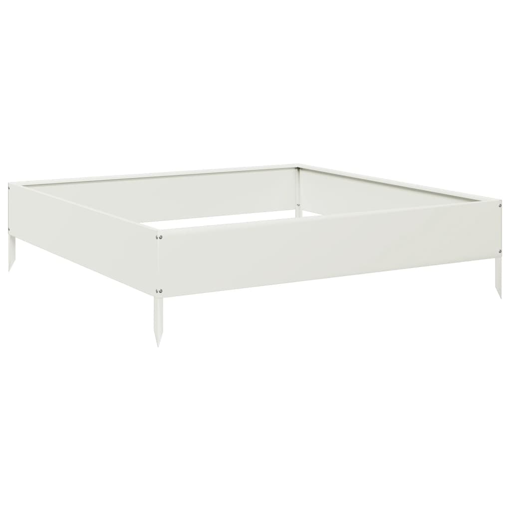 Plantenbak Verhoogd Wit Staal/Wit