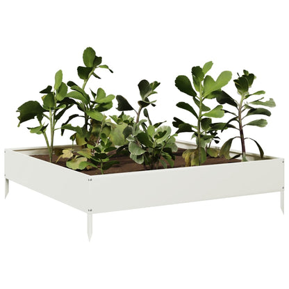 Plantenbak Verhoogd Wit Staal/Wit