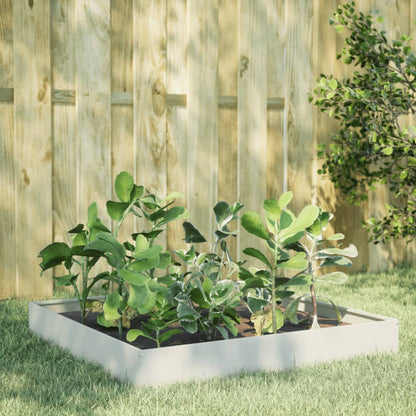 Plantenbak Verhoogd Wit Staal/Wit