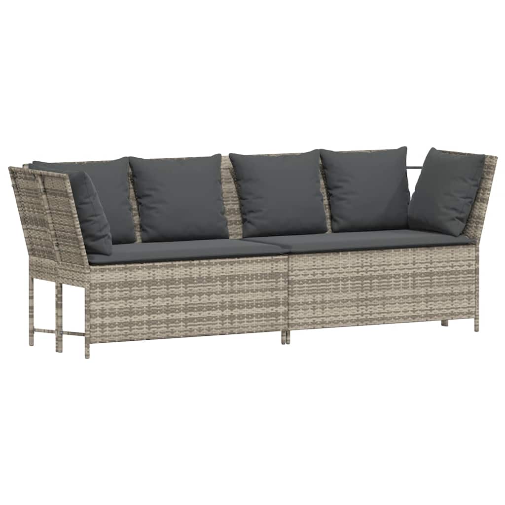 Tuinbank Met Kussens Poly Rattan