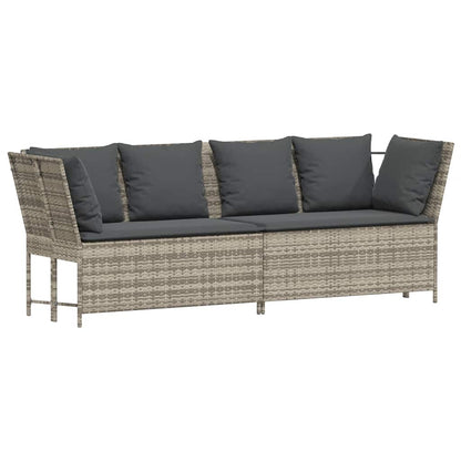 Tuinbank Met Kussens Poly Rattan