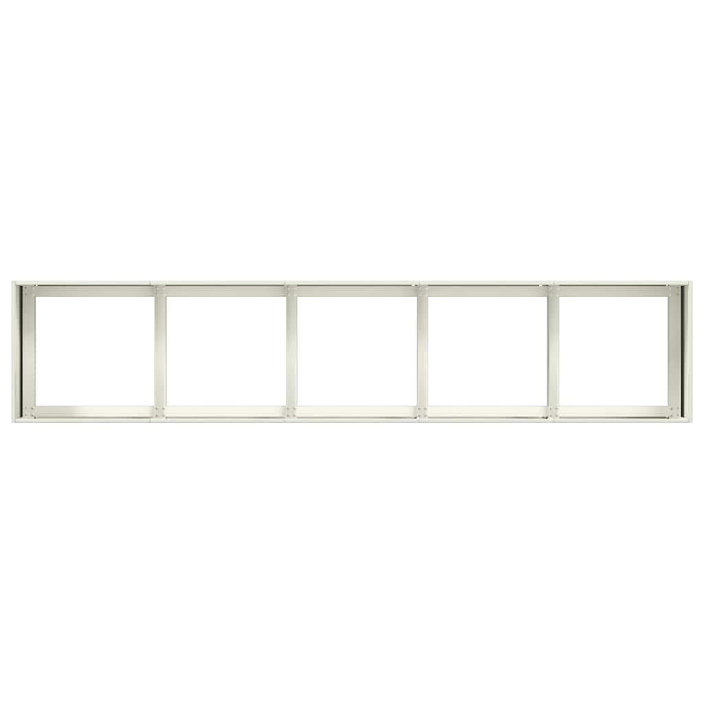 Plantenbak 40X40X40 Cm Koudgewalst Staal Wit Staal/Wit