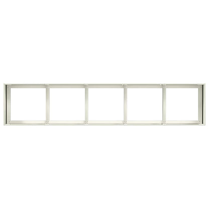 Plantenbak 40X40X40 Cm Koudgewalst Staal Wit Staal/Wit